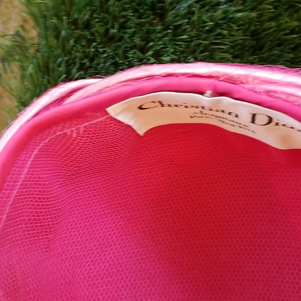 60s DIOR Christian Vtg Braided Pinks Netting Party Fashionista Collector Hat EVC - Picture 14 of 16